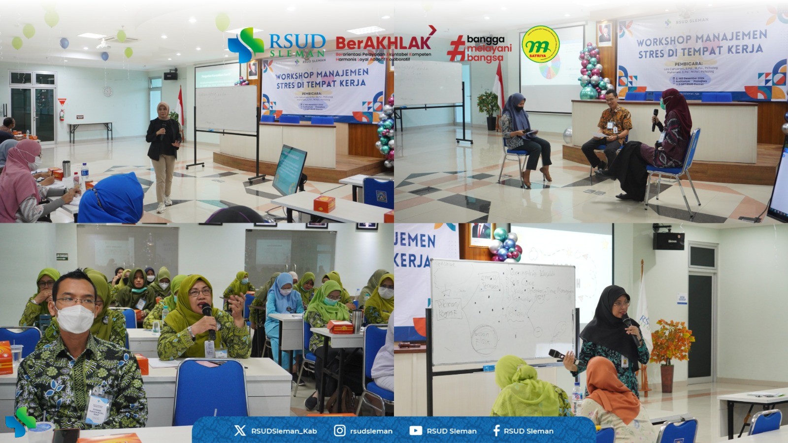 Tingkatkan Kesehatan Mental Karyawan, RSUD Sleman Gelar Workshop Manajemen Stres